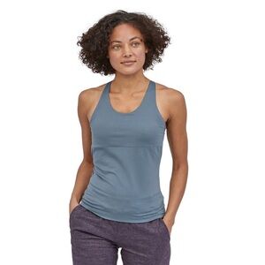 Patagonia Mibra Workout Atheltic Tank in Dusty Blue Plume Haze Size M